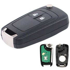 Key Remote Control Folding Key 2 Buttons Car Key Transmission Unit ID46 433 MHz with Electronic Card Key Case Milling for Astra J GTC Insignia A Sports Tourer Zafira C Mokka X