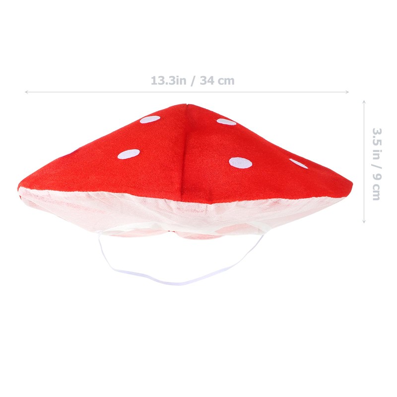 OATIPHO Mushroom Hat, Cosplay Accessory Party Hat Cap, Fedora Hat