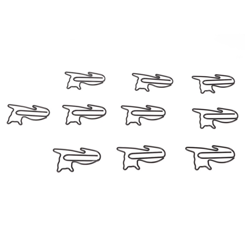 100pcs Cat Shape Paper Clips Increased Slip Resistance Rustproof Metallic