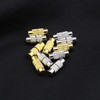 EMSea 60pcs Screw Twist Clasps Brass Barrel Jewelry End Tip