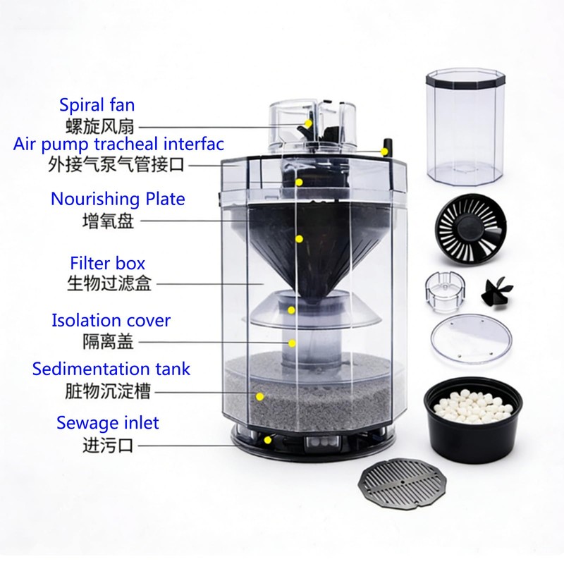 WENZIDAO Pneumatic Filters are commonly Used in Ornamental Fish Tanks