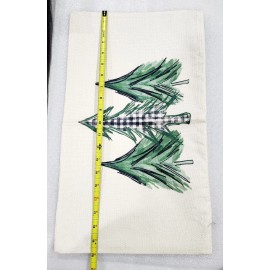 AVOIN Watercolor Christmas Tree Throw Pillow Cover, 12 x 20 Inch Holiday Buffalo