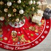 Golden Retriever Christmas Tree Skirt 48 Inch for Indoor Outdoor