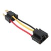 2pcs H4 Headlight Socket Converter Head Light Wiring Harness Adapter