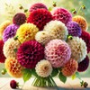 22Day Seeds: Seeds Dahlia Pompon Mix/Annual Flowers