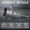 34PCS Concrete Hole Saw Kit,30/40/50/65/80/100/110mm Masonry Hole Saw, with SDS