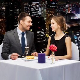 Set of 4 3x4 Inch Purple Pillar Candles, Unscented Dripless Cylinder 45 Hours Colored Candles for Home Emergency Power Outages Table Decoration Ambience