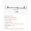 VEVOR Shower Head Extension Arm, 16 inches, Brass Shower Arm