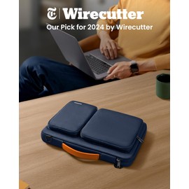 tomtoc 360 Protective Laptop Shoulder Bag for 13 Inch 2025 MacBook Air M4/A3240, M3/A3113, M2/A2681, M1/A2337, MacBook Pro M2/M1, 13-in Surface Pro 11th AI/10/9, Water-resistant Accessory Case