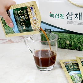 Noksipcho 삼채명가 녹십초 국산 삼채진액 1박스 (80mlx30포) / 식이유황함유 삼채 추출진액 99.9% Samsaemyeongga Green Solid Extract Made in Korea, 1 Box (80ml x 30 Packets) / 99.9% Dietary Sulfur-Containing Samcha Extract