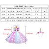 Dicodoum Unicorn Costume Birthday Decorations-Light Up Girls Party Dress Gifts