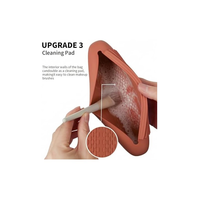 Makeup Brush Holder Travel, Compact Lightweight Accessory for Travel and