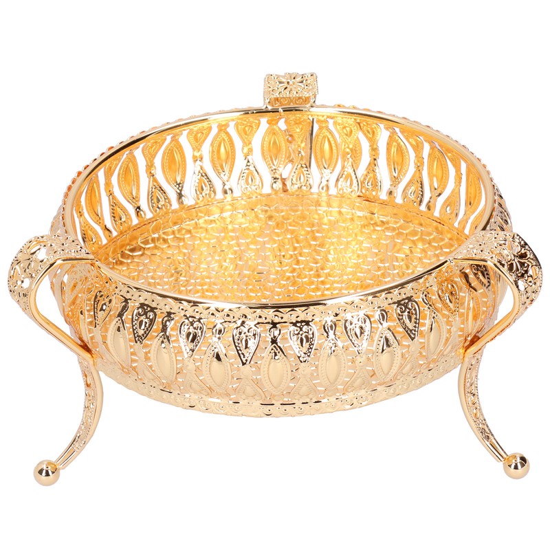 Fruit Tray Metal Round Place Snacks Small Jewelry Multifunctional Home