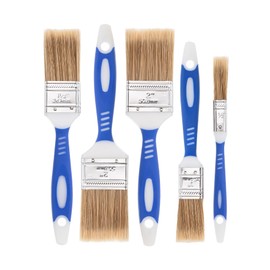 Bates- Paint Brushes for Walls, 0.5", 1", 1.5" & 2", 5 Pack, Synthetic Bristle, Shatterproof Handle, Stain Brush, Furniture Paint Brush, Wall Paint Brushes for Painting Walls, Painting Brush