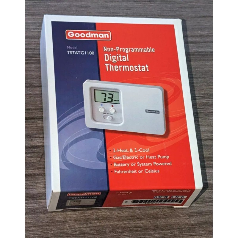 Goodman Digital Thermostat TSTATG1100 NON-PROGRAMMAB