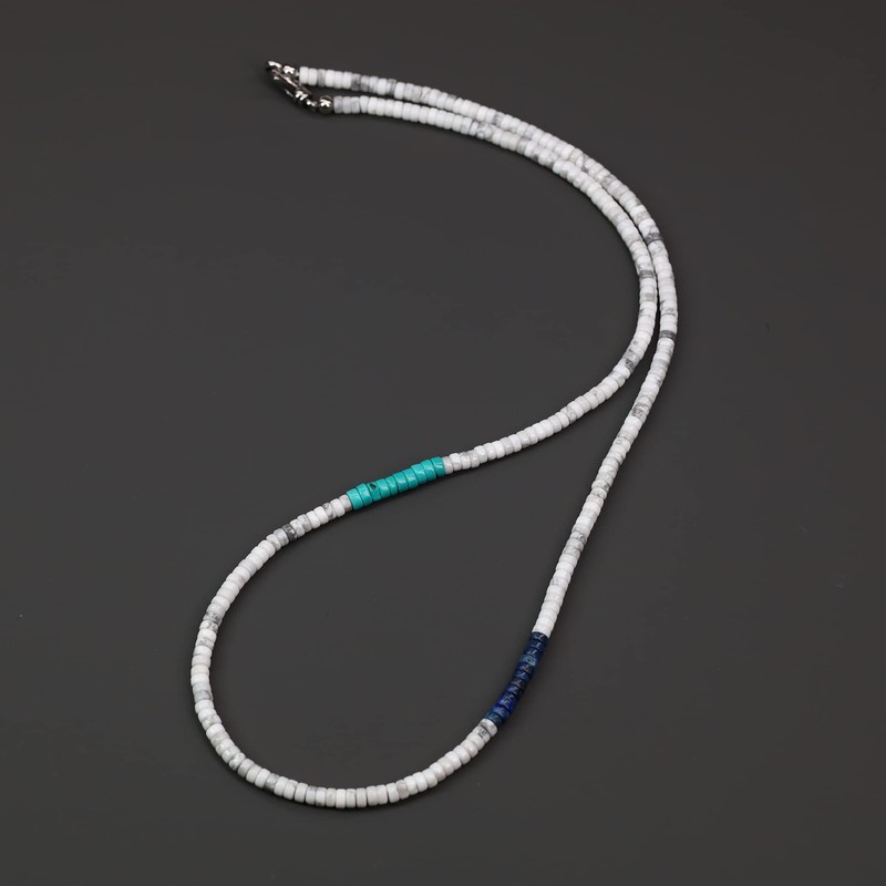 COAI Gemstone Surfer Necklace, Howlite