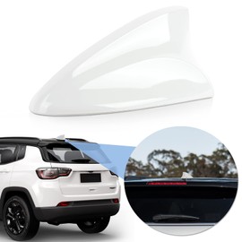 Psler Shark Fin Antenna Radio Signal Antenna Base for Compass/Renegade 2017-2023 (White)