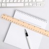 Dropfree 12 x 30 cm wooden ruler, school ruler, office