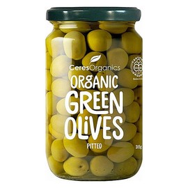 Ceres Organics Olives Green Pitted 315g