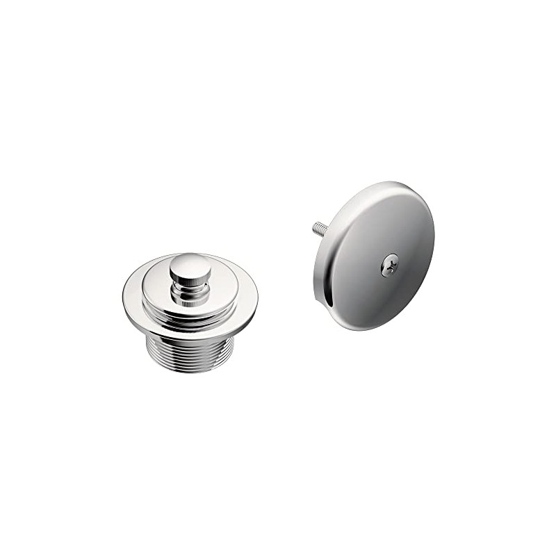 Moen Chrome Push-N-Lock Metal Tub and Shower Drain Kit and