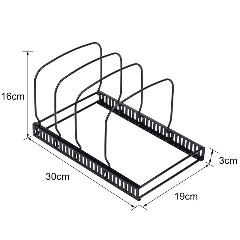Toplife Bakeware Organiser Rack for Kitchen Cupboard or Pantry, with