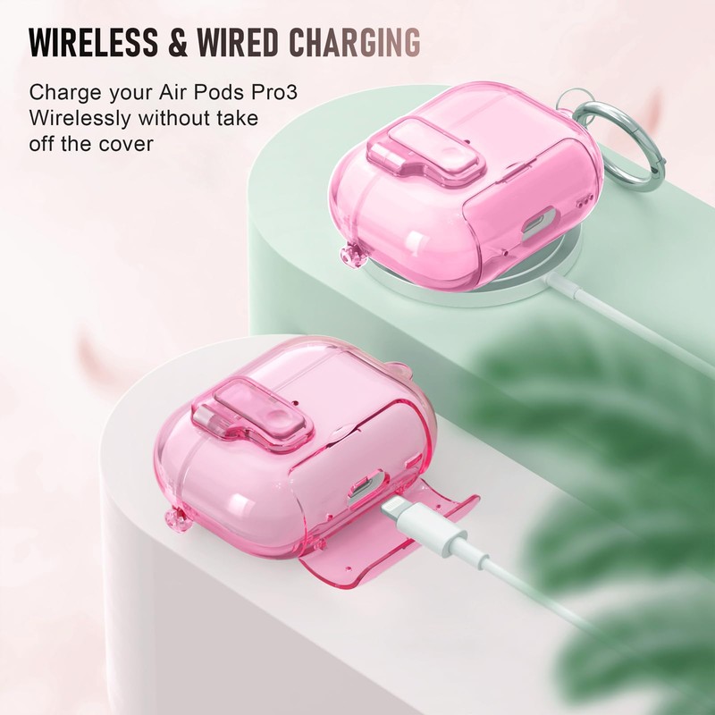 for AirPods Pro 3 Case (2025) with Cleaner Kit, Cute