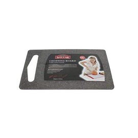 Plastic Chopping Board, Cutting Board with Hanging Hole Best for Meat, Vegetables and Cheese. Professional Easy-Grip Handles, Black & White Color 7 Different Size (26 x 16 CM)