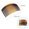 6 Pieces Plastic Side Hair Twist Comb French Twist Comb