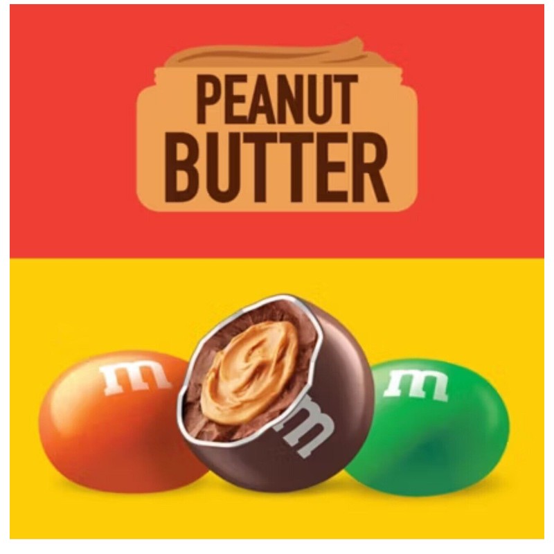M&M’S Chocolate Candy Bulk Jar Peanut Butter Milk Chocolate 55