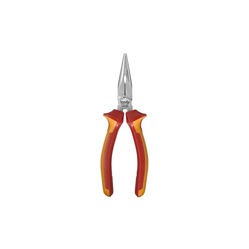 kwb VDE 392120 Flat Round Pliers/Flat Pliers 160 mm According