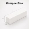 ForPro Super White Buffing Block, 240 Grit, Four-Sided Manicure &