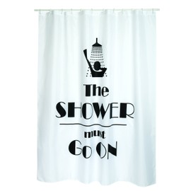 MSV Cotexsa by Premium Anti-Mould Textile Shower Curtain - Anti-Bacterial, Washable, 100% Waterproof with 12 Shower Curtain Rings - Polyester, "Mosaic" 180 x 200 cm - Made in Spain