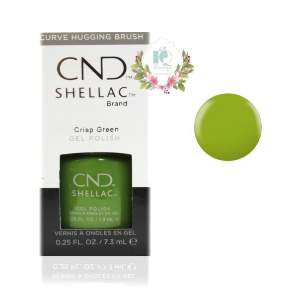 CND Shellac UV Gel Polish 0.25 oz NIB Crisp Green