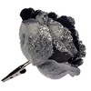 BWG Clip On Midnight/Navy Blue Rose Flower Christmas Tree Decorations