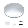 Side | Optical Design Round HD Glass Frameless Convex Rear