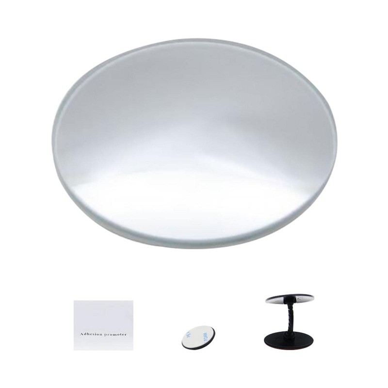 Side | Optical Design Round HD Glass Frameless Convex Rear