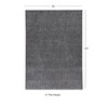 Linon PAD-UL0435 Underlay-Premier Plush & Multi Grey, 3 x 5