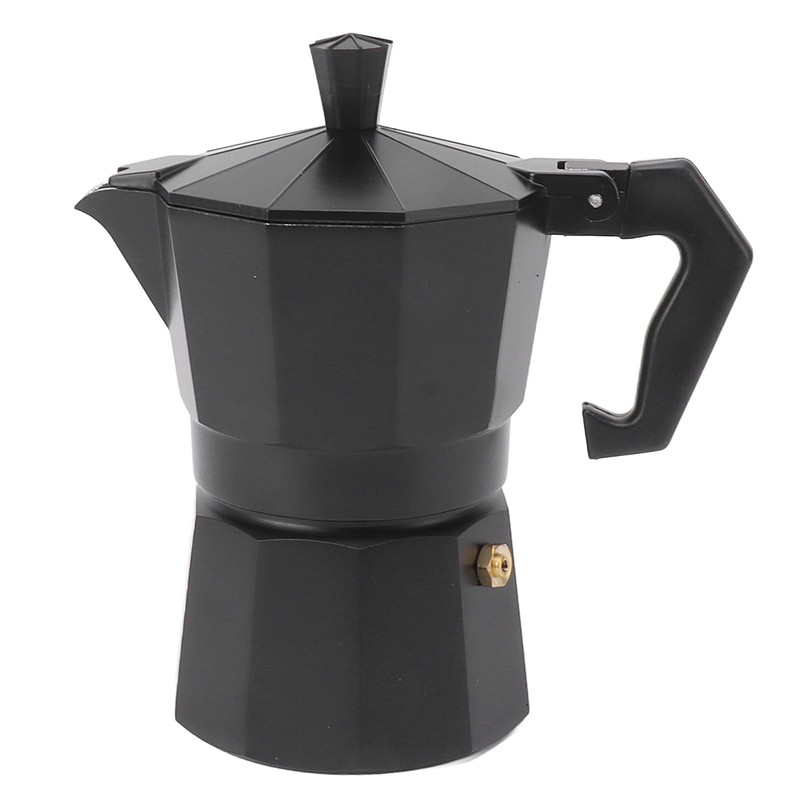 Stovetop Moka Pot, Moka Pot Portable Evenly Distributed Heat Aluminum