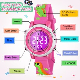 Viposoon Gifts for Girls Age 3 4 5 6 7, Toddler Watches for Girls Easter Gifts for Toddlers Birthday Present for 3-10 Year Old Girl Christmas Toys for 4 5 6 7 8 Year Old Kids