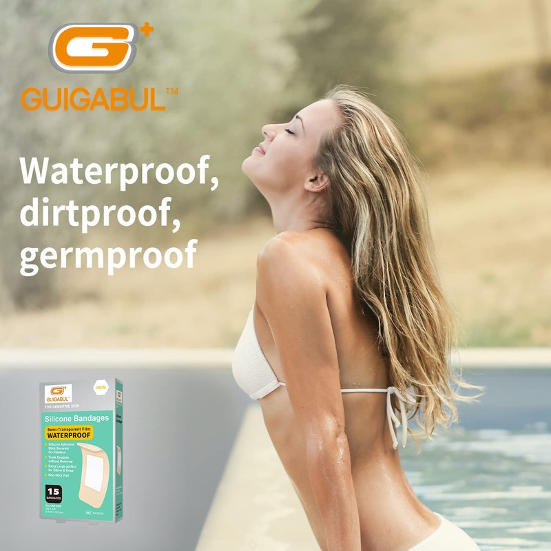 G+ GUIGABUL Silicone Adhesive Bandages for Elderly Sensitive Skin -