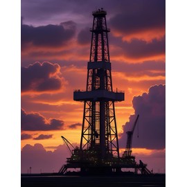 “Rigs & Red Skies: Oilfield Sunset Notebook”: 100-Page Journal for Roughnecks, Oilfield Hands, and West Texas Dreamers