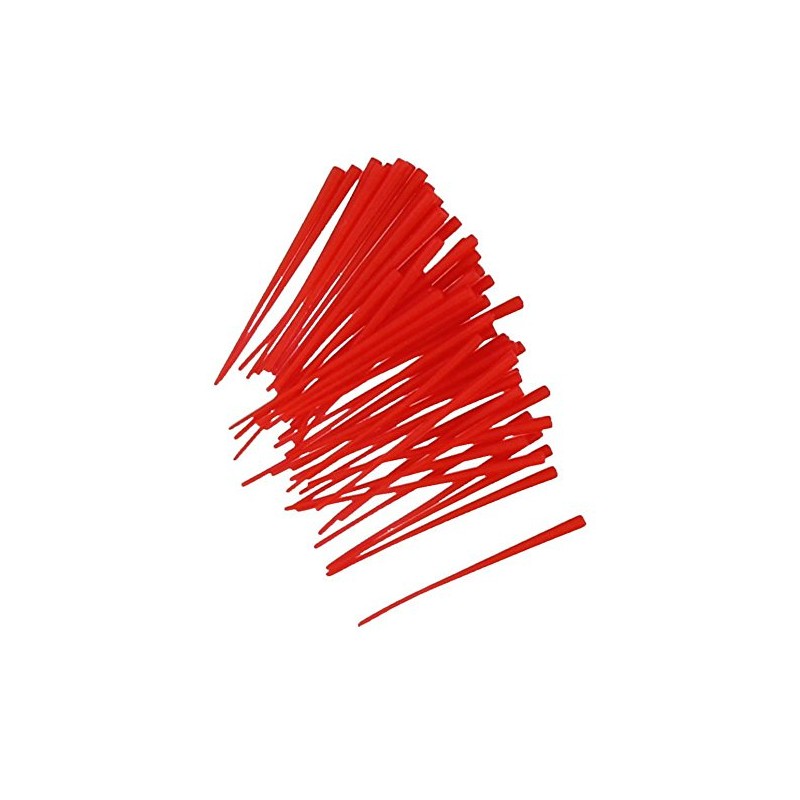 Top Brass Bead Peg-It, 100 Piece Bulk Pack, Red Color