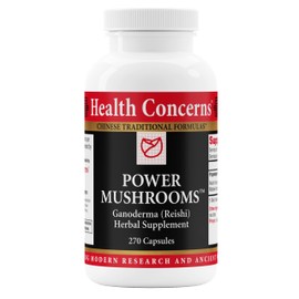 Health Concerns Power Mushrooms - Immunity System & Energy Boost Supplement - 270 Capsules