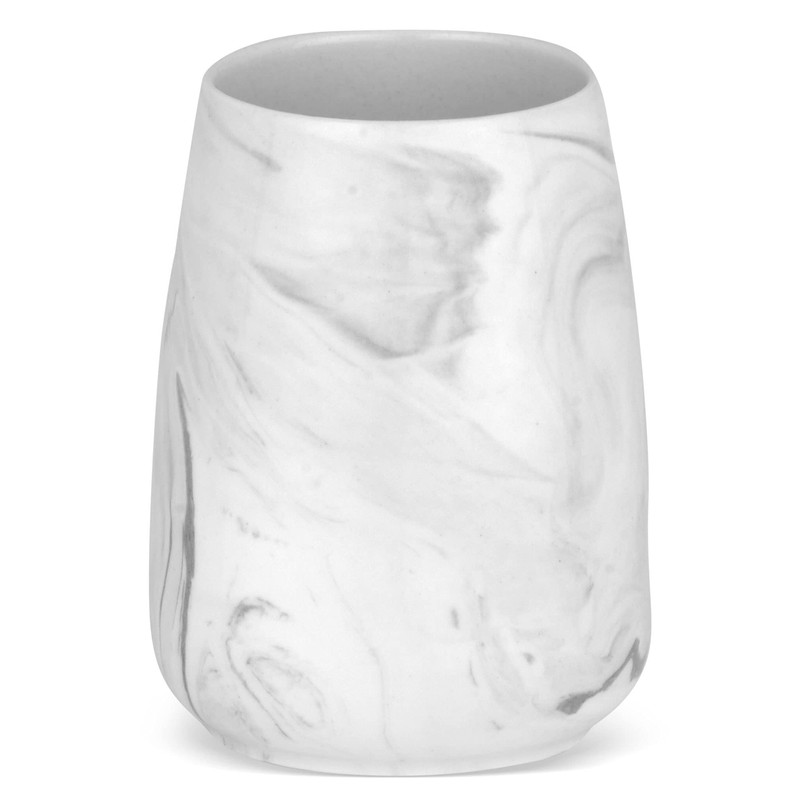 Kleine Wolke 5854901852 Zahnputzbecher Marble, Anthrazit