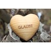 Thankgoods Wooden Heart Worry Stone Engraved with Faith Unique Fruit