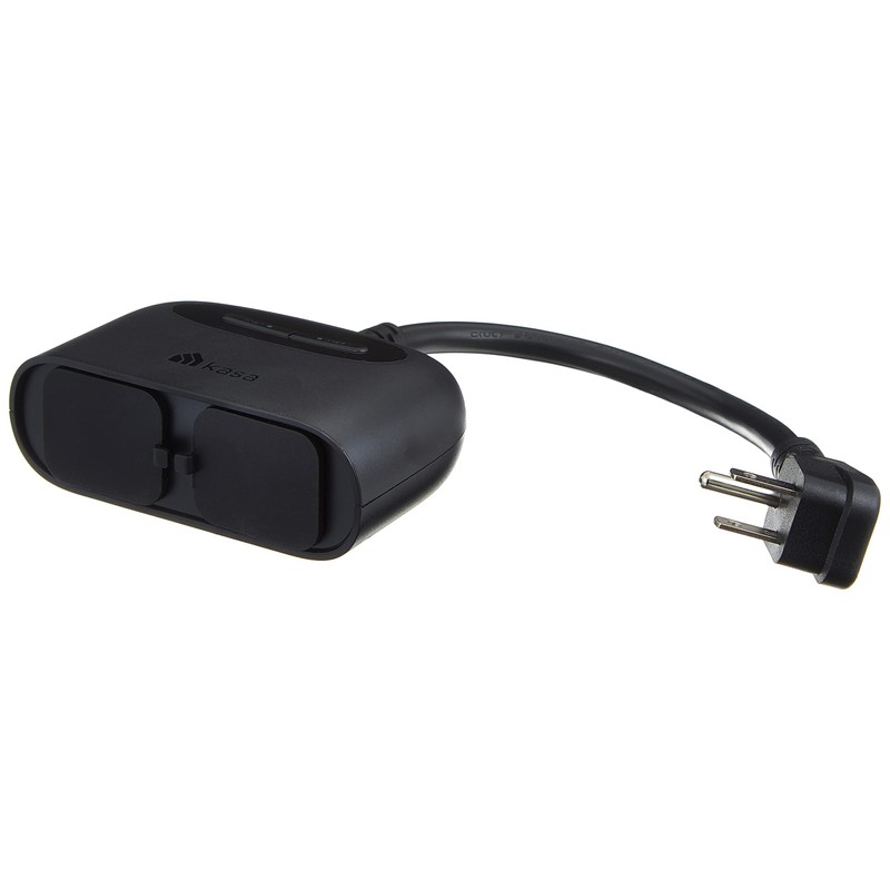 Kasa Apple HomeKit Outdoor Smart Plug, 2 Sockets, IP64 Weather