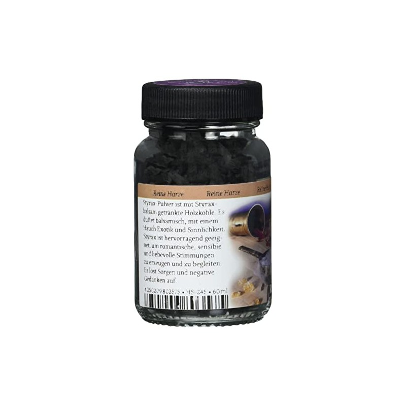 Berk HS-245 Räucherwerk - Styrax Pulver - Reine Harze, 50