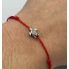 Elephant Turtle Red String Adjustable Bracelet Silver Plated Pack of
