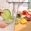 Reusable Fruit and Vegetable Storage Containers, Set of 4, Transparent,