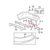 Rexka 20 Sets 5mm Fender Liner Bumper Cover Splash Shield